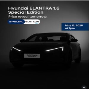 Read more about the article Hyundai Elantra 1.6 Special Edition Launch Today – What to Expect (2026)